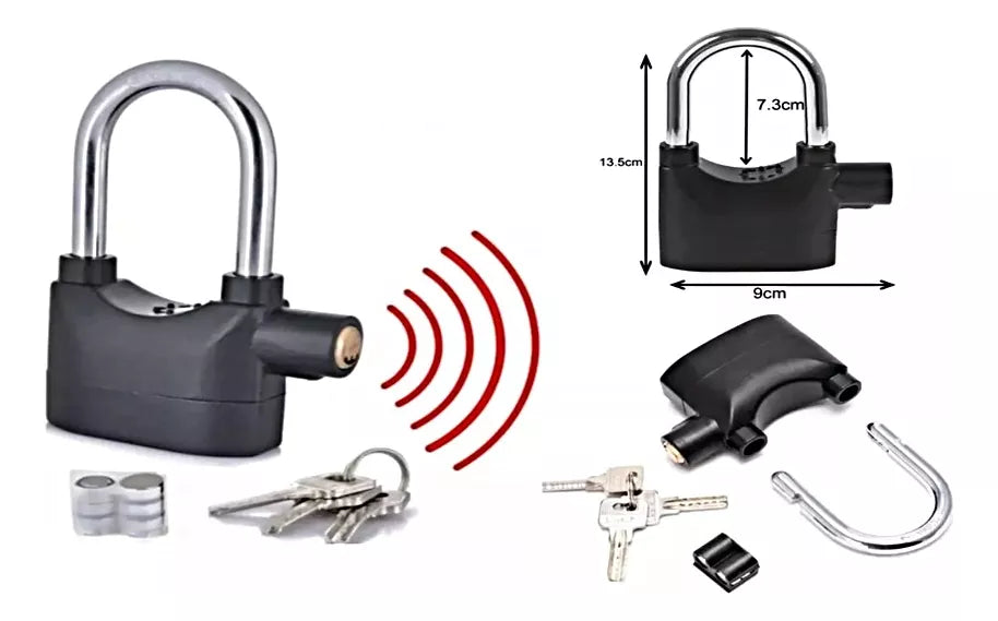 Candado con Alarma: Seguridad Extra para Tu Hogar y Vehículo