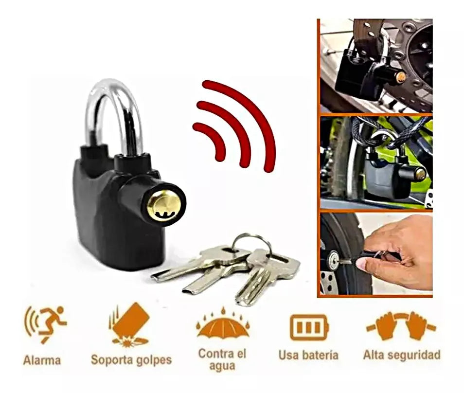 Candado con Alarma: Seguridad Extra para Tu Hogar y Vehículo